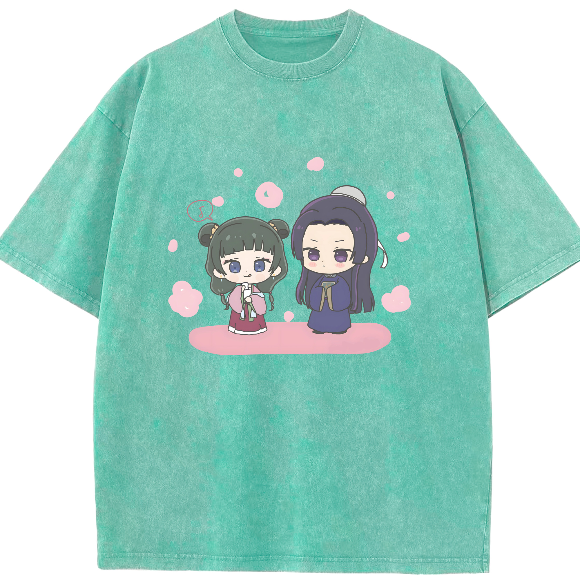 （画像用） 薬屋のひとりごと The Apothecary Diaries 綿100% ヴィンテージ風 半袖Tシャツ（フロントプリント）